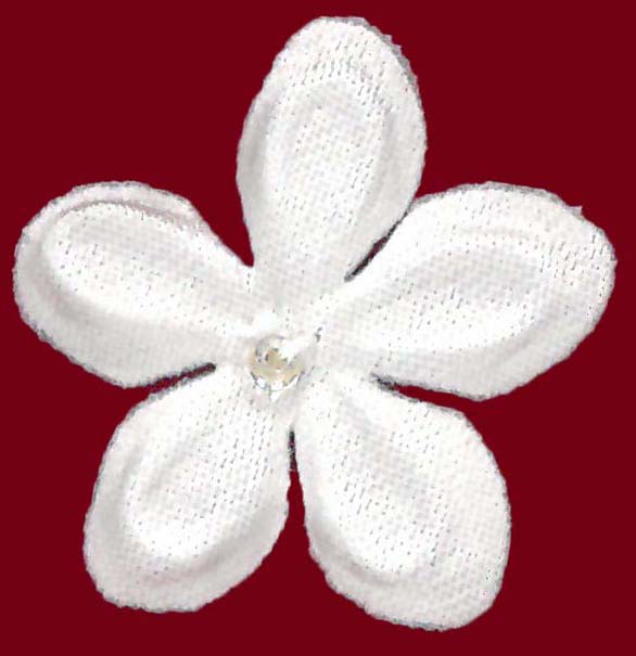 SATIN FLOWERS - P IVORY